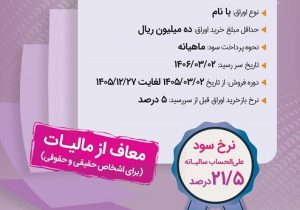 فروش اوراق گواهی سپرده سرمایه‌گذاری (عام) آغاز شد
