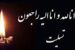 پیام تسلیت رییس انجمن روابط عمومی و ارتباطات به خانم دکتر زهرا سعیدی مبارکه