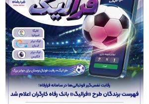 فهرست برندگان شهریور ماه طرح «فرالیگ» بانک رفاه کارگران اعلام شد